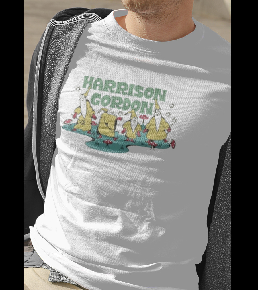 Harrison Gordon Wizard Figures With Star Wands And Mushrooms T-Shirt