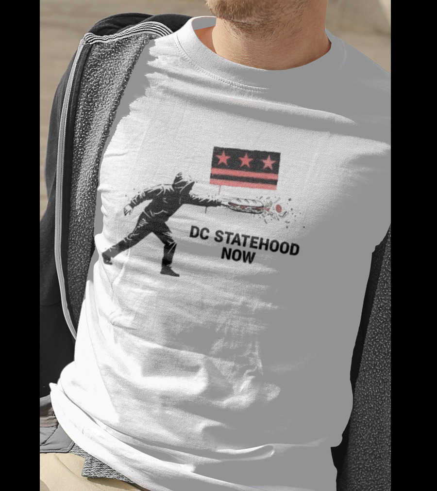 DC Statehood Now Red Stars And Stripes Protest T-Shirt