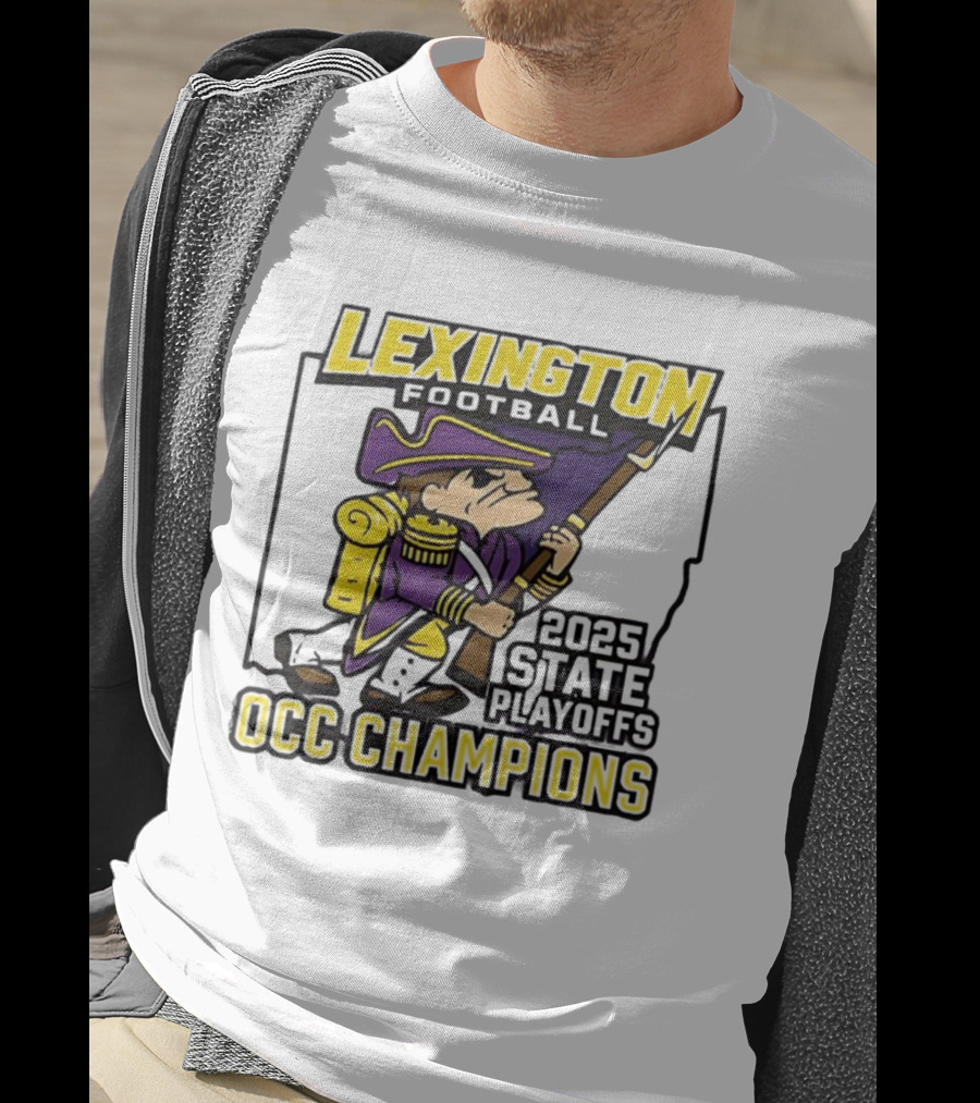 Lexington Football 2025 State Playoffs OCC Champions T-Shirt