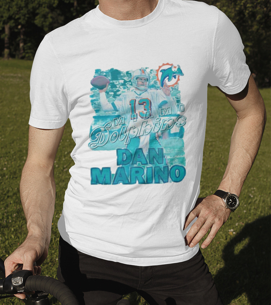 Dan Marino Miami Dolphins Football Number 13 MVP Retro T-Shirt
