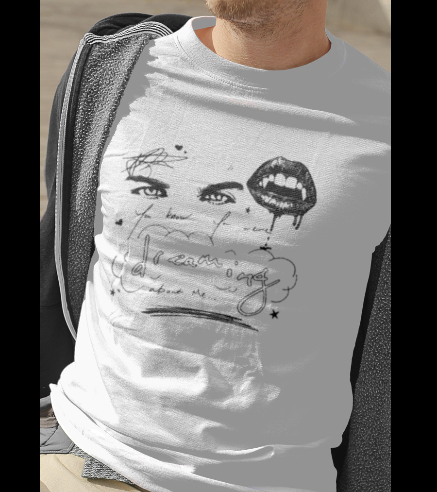 Ian Somerhalder Dreaming Romantic Eyes And Lips T-Shirt