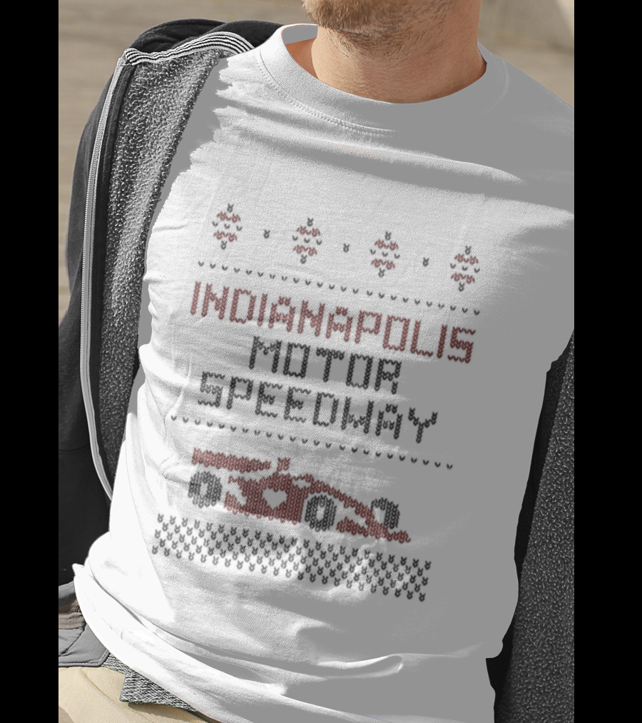 Indianapolis Motor Speedway Holiday Ugly Christmas T-Shirt