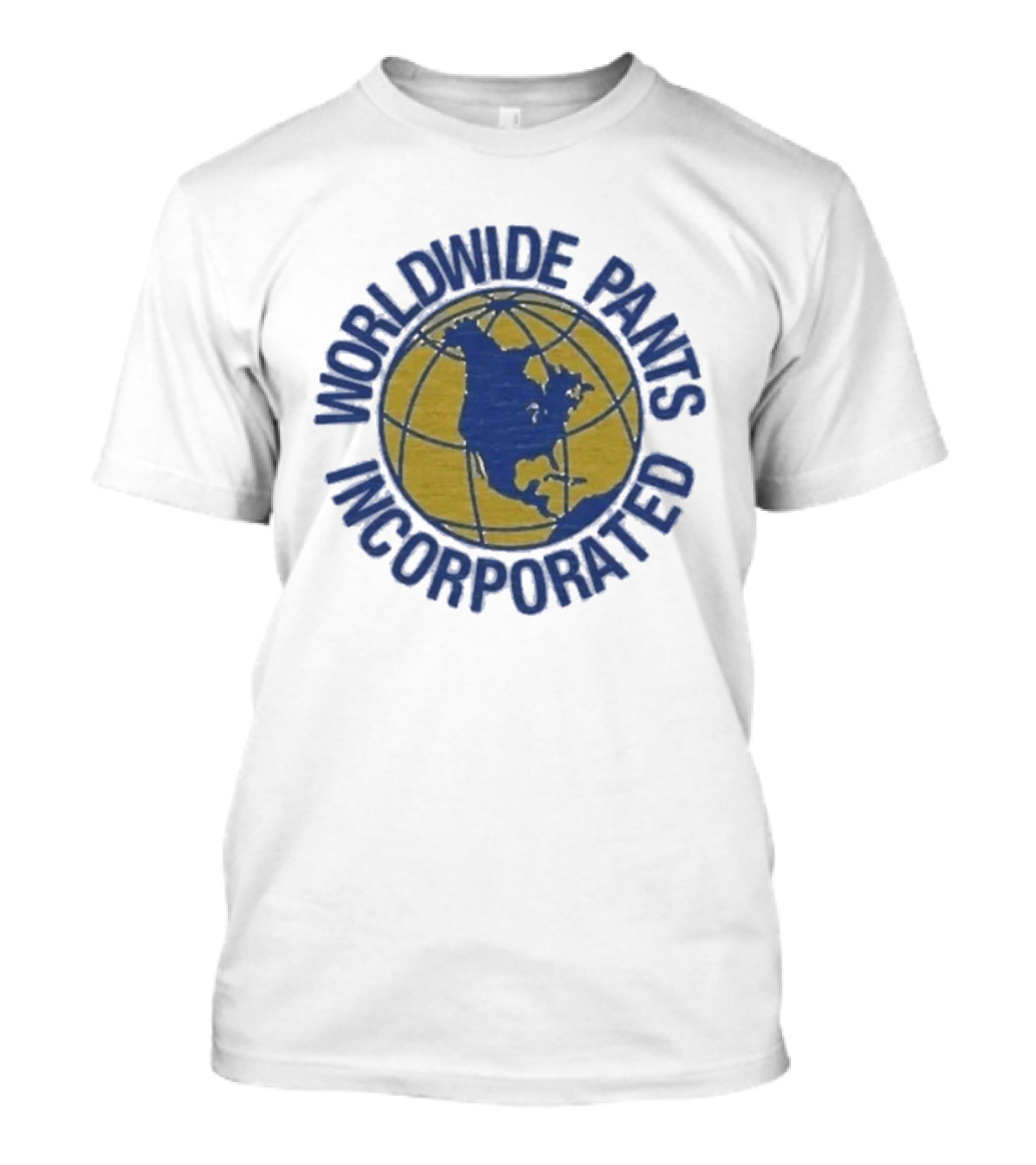 Worldwide Pants Incorporated Globe North America Map T-Shirt