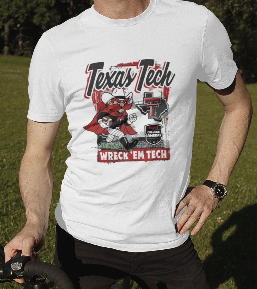 Texas Tech Red Raiders Wreck ‘Em Tech Gameday Mascot ESPN College T-Shirt