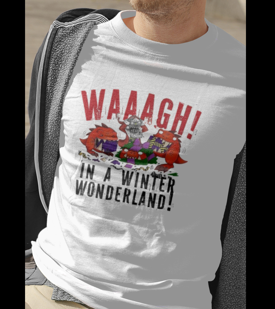 Warhammer Waaagh Gobbo In A Winter Wonderland Christmas Jumper T-Shirt