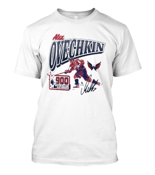 Alexander Ovechkin 900 Goals Legacy Signature Washington Capitals T-Shirt