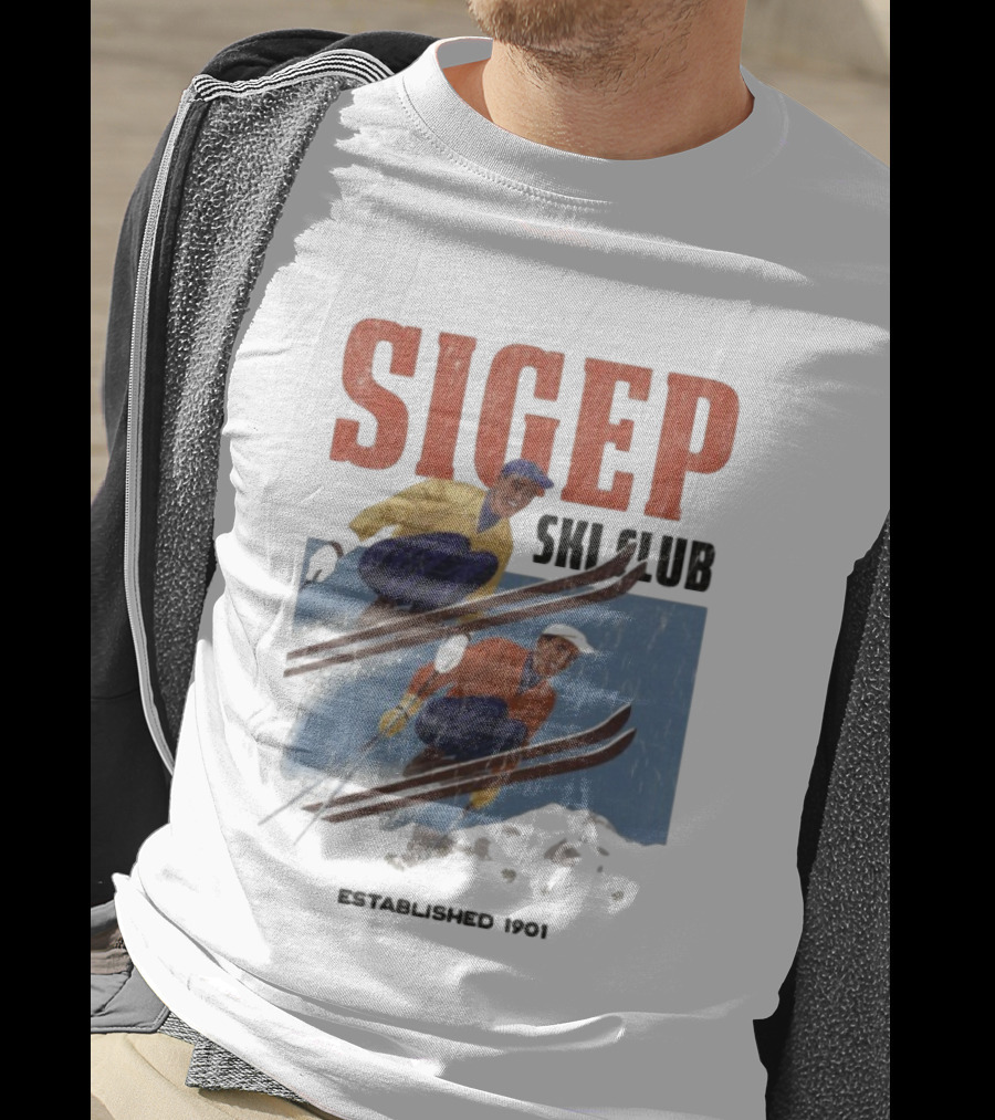 SIGEP Ski Club Est 1901 Sigma Phi Epsilon Retro Style T-Shirt