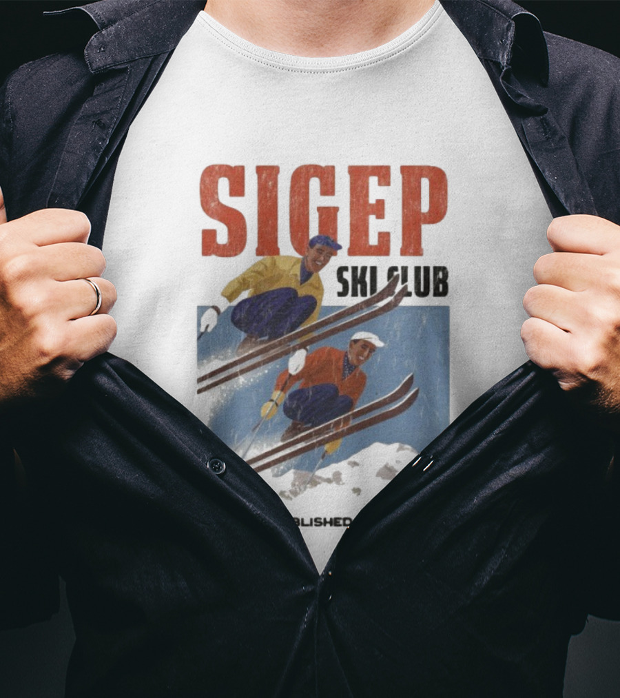 SIGEP Ski Club Est 1901 Sigma Phi Epsilon Retro Style T-Shirt