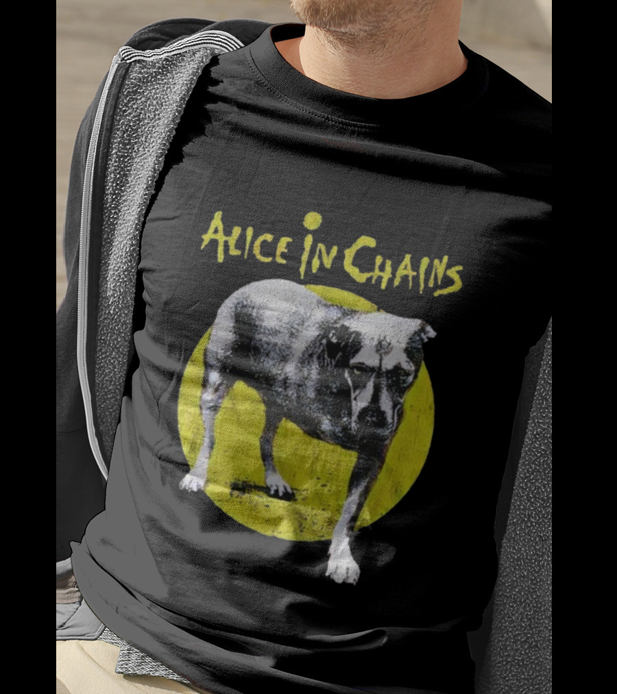 Alice In Chains Three-Legged Dog Iconic Band Logo T-Shirt
