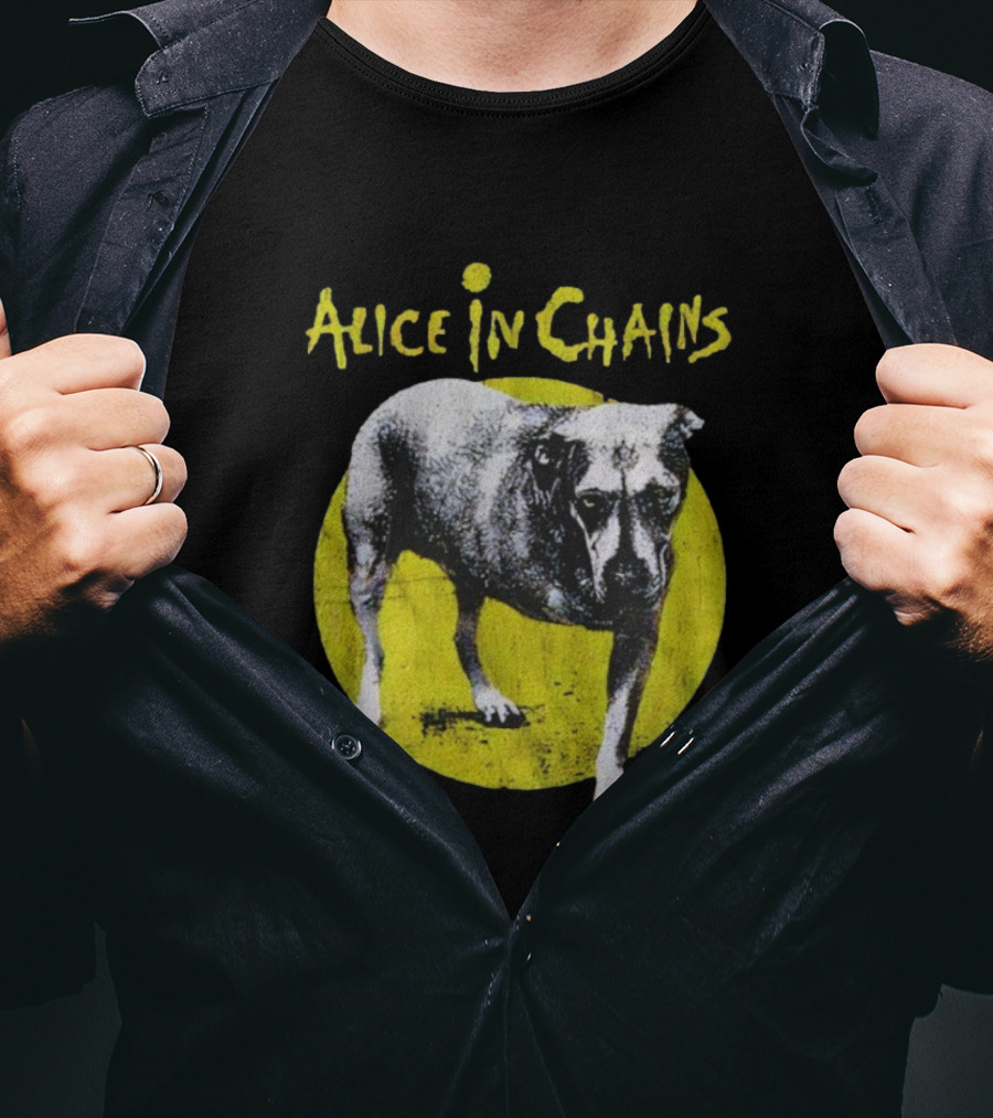 Alice In Chains Three-Legged Dog Iconic Band Logo T-Shirt