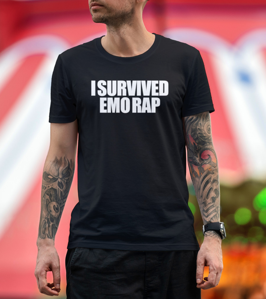 I Survived Emo Rap Nostalgia Trend Vintage Aesthetic Music Statement T-Shirt