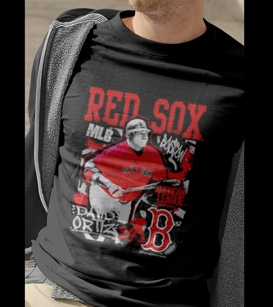 David Ortiz MLB Red Sox Cooperstown Star Moment Boston B T-Shirt