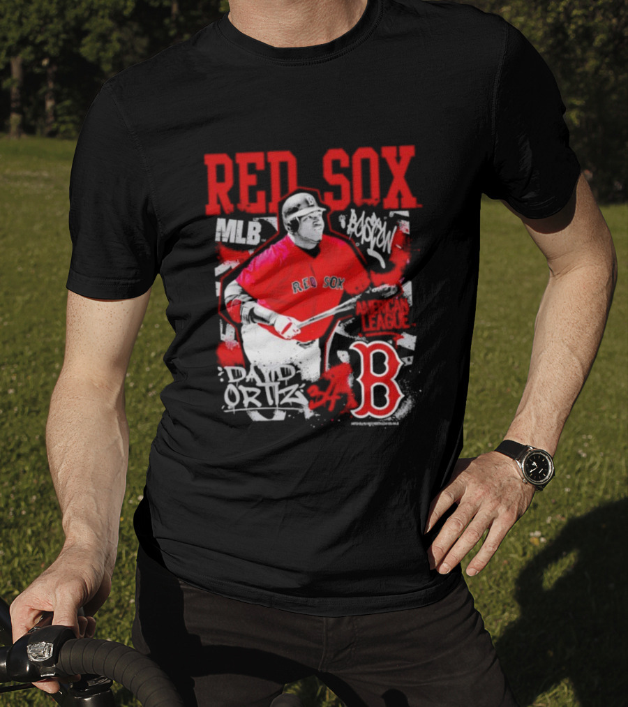 David Ortiz MLB Red Sox Cooperstown Star Moment Boston B T-Shirt