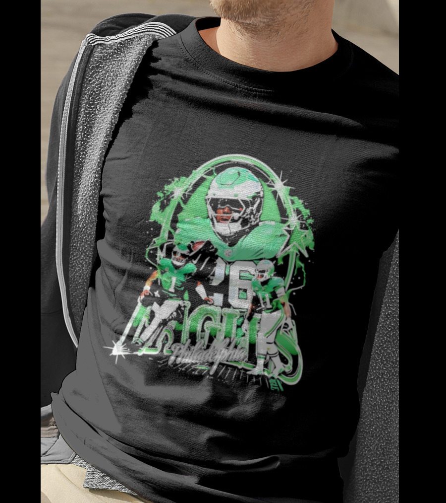 Philadelphia Eagles Jalen Hurts Charles Barkley AJ Brown Trio T-Shirt