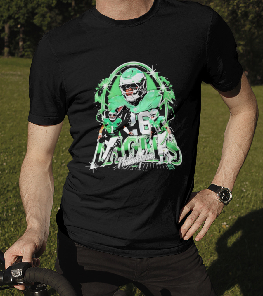 Philadelphia Eagles Jalen Hurts Charles Barkley AJ Brown Trio T-Shirt