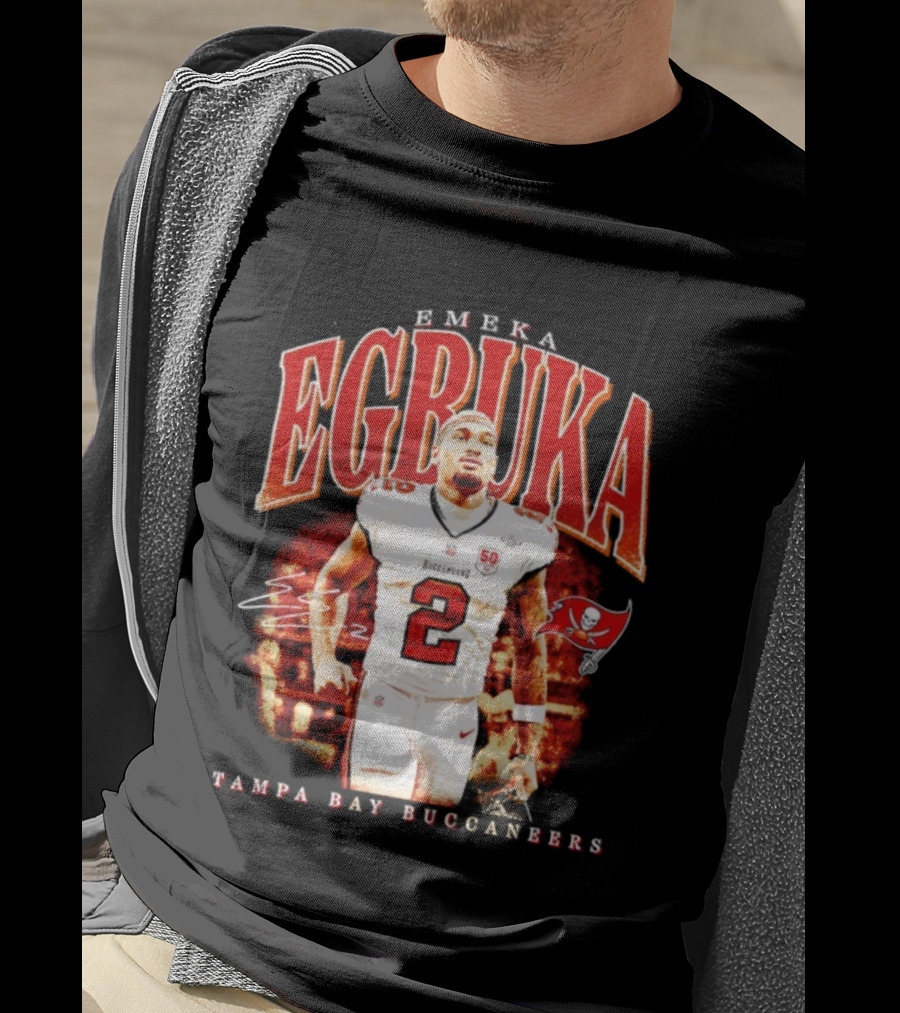 Emeka Egbuka Tampa Bay Buccaneers Egbuka 2 Football Player T-Shirt