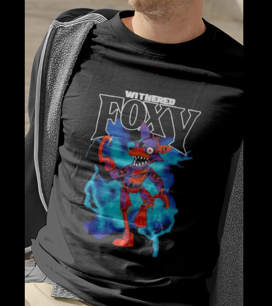 Withered Foxy Five Nights At Freddy’s Colorful Character Artwork T-Shirt
