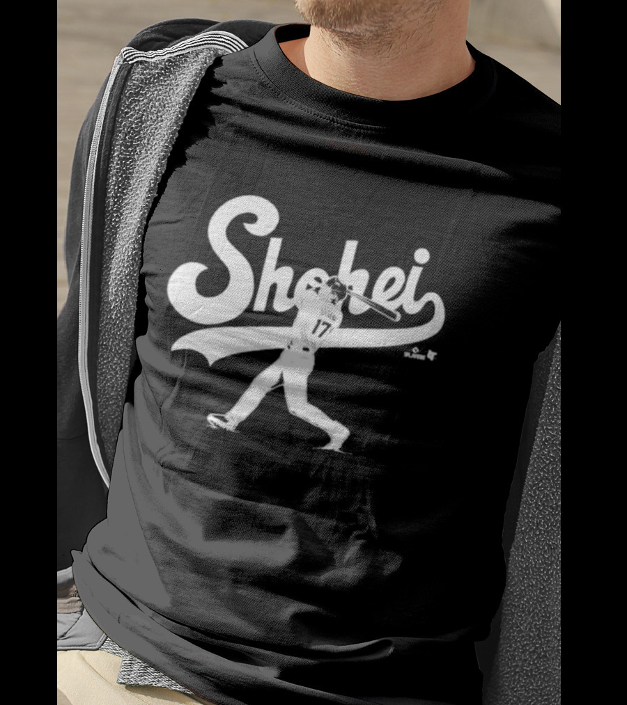 Shohei Ohtani Slugger Swing Baseball Player Action T-Shirt