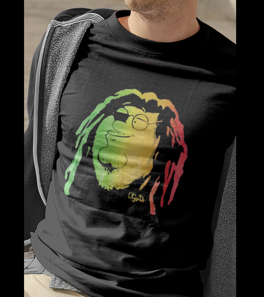 Family Guy Peter Griffin Rasta Colors Bob Marley Style T-Shirt