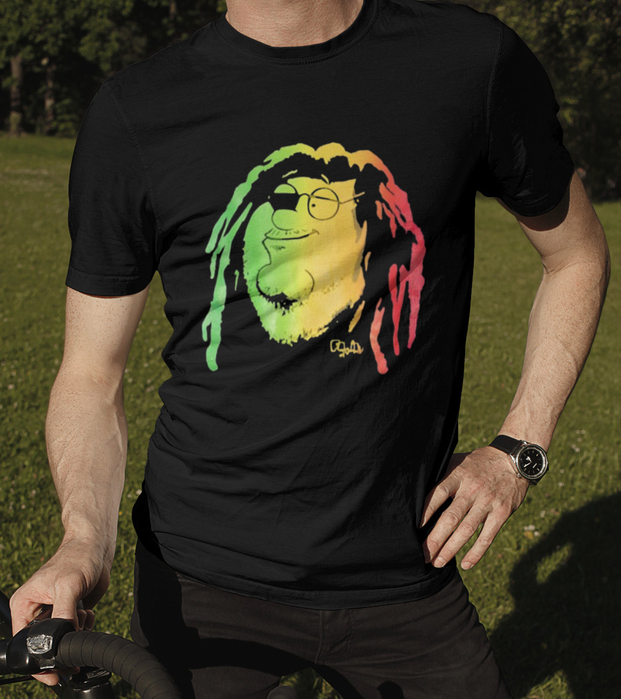 Family Guy Peter Griffin Rasta Colors Bob Marley Style T-Shirt