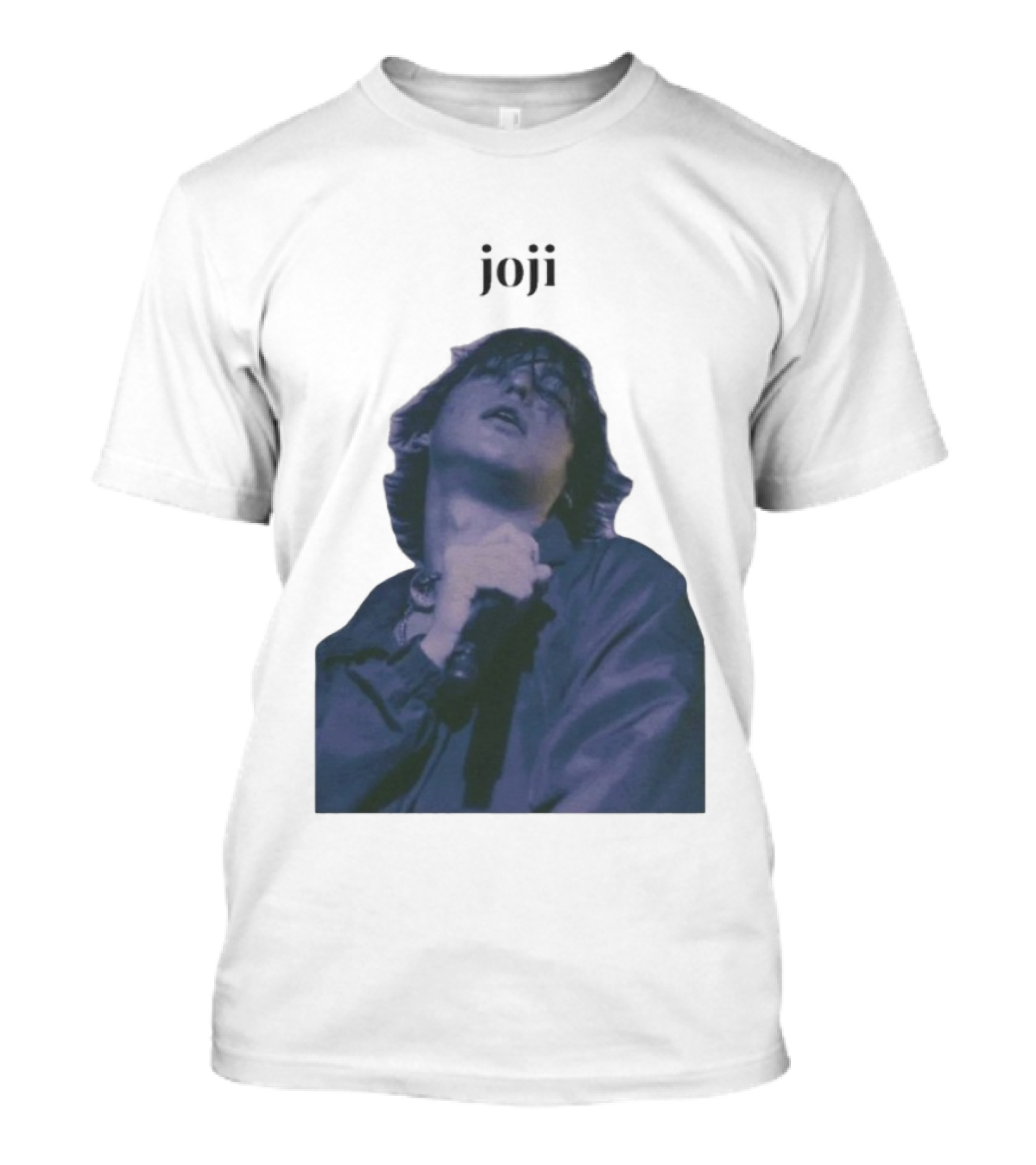 Joji Singer Mic Moment Blue Jacket Performance T-Shirt