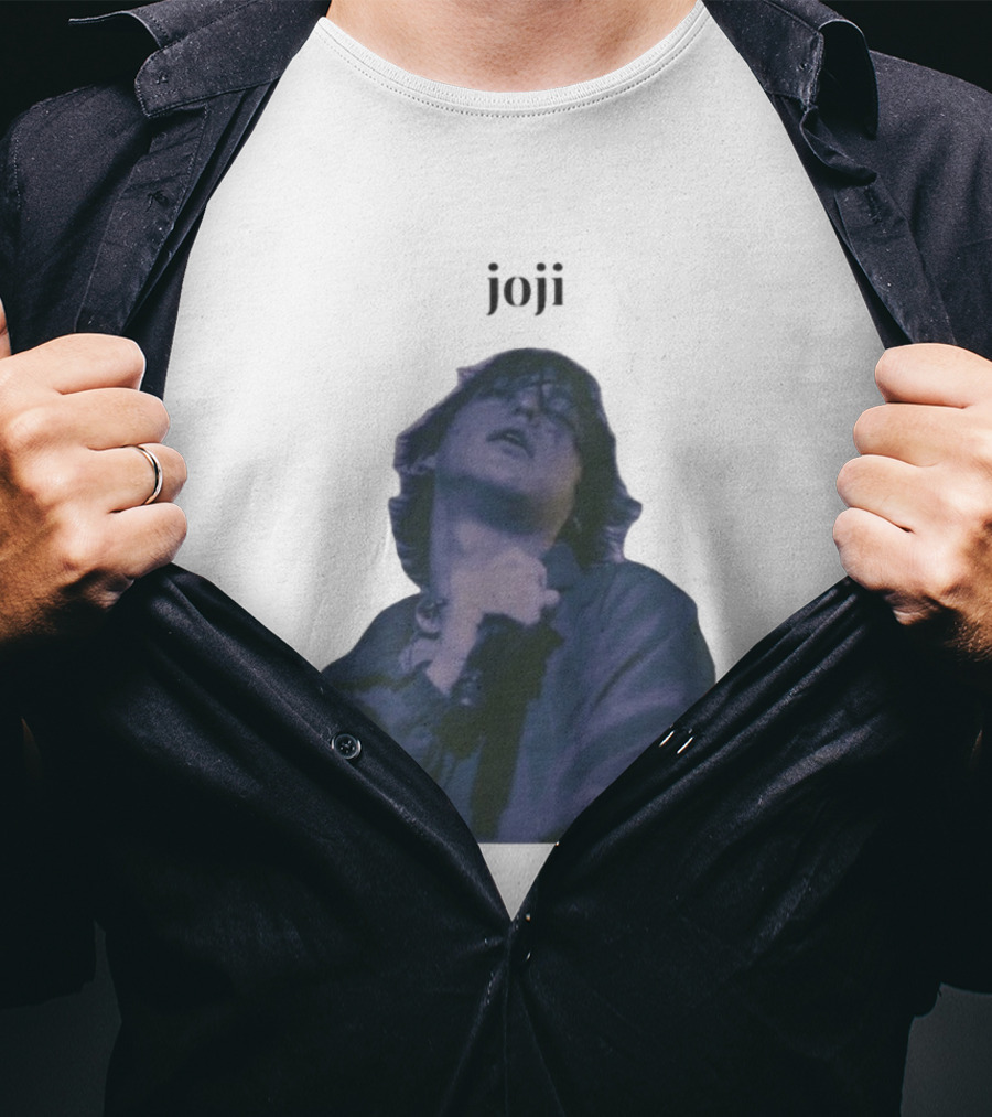 Joji Singer Mic Moment Blue Jacket Performance T-Shirt