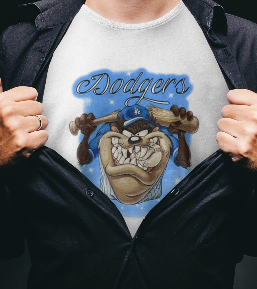 Los Angeles Dodgers Taz Baseball World Series 2025 Blue Crew MLB T-Shirt