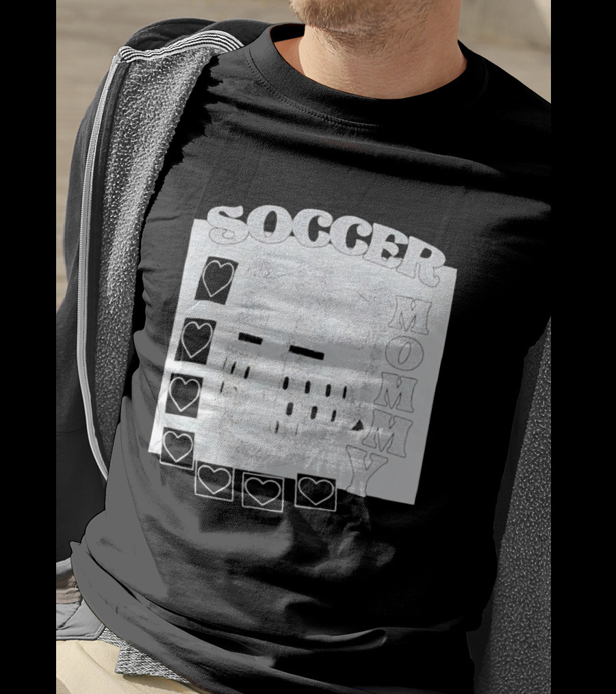 Soccer Mommy Shield Hearts And Helmet T-Shirt