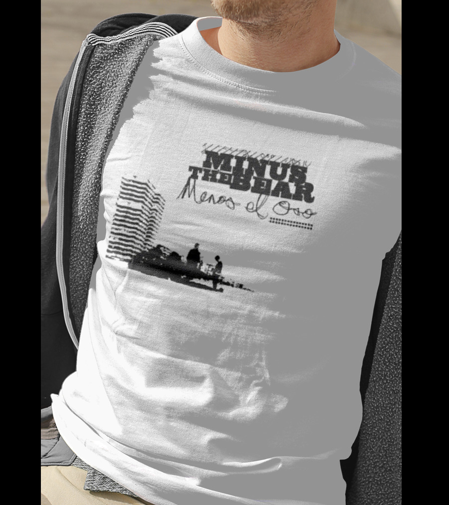 Minus The Bear Menos El Oso Skyline Urban Scene T-Shirt