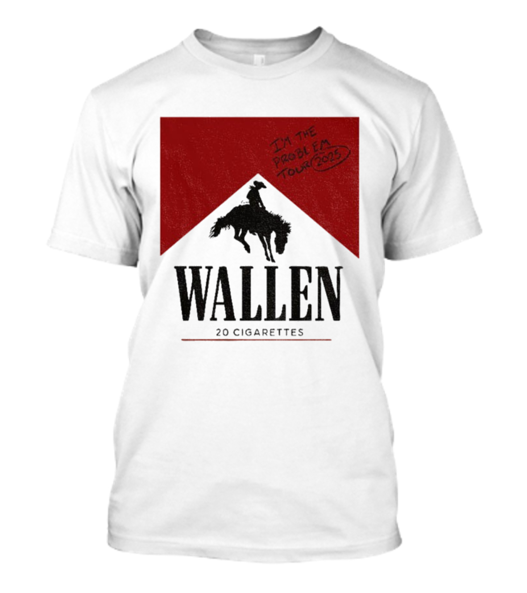 Wallen I'm The Problem Tour 2025 20 Cigarettes T-Shirt