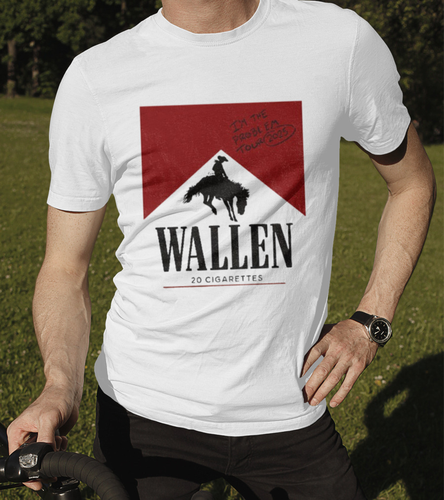Wallen I'm The Problem Tour 2025 20 Cigarettes T-Shirt