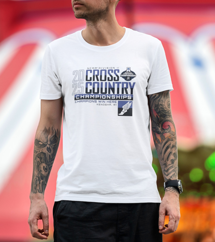 NCAA Division II Cross Country Championships 2025 Kenosha WI Champions Win Here T-Shirt