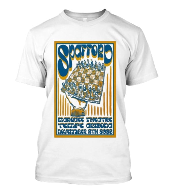 Spafford Marquee Theatre Tempe Arizona November 8th 2025 Chessboard Art T-Shirt