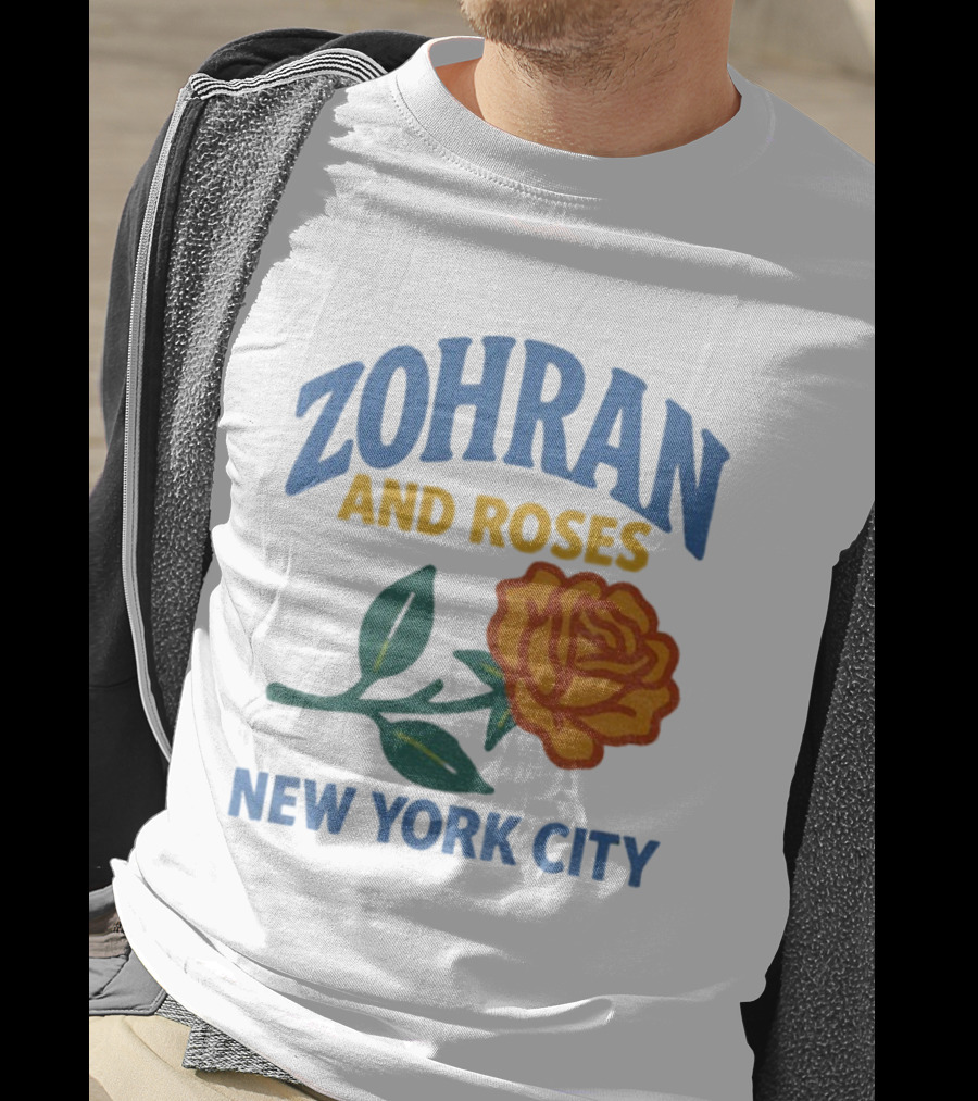 Zohran And Roses New York City Roti And Roses Mayor Mamdani T-Shirt