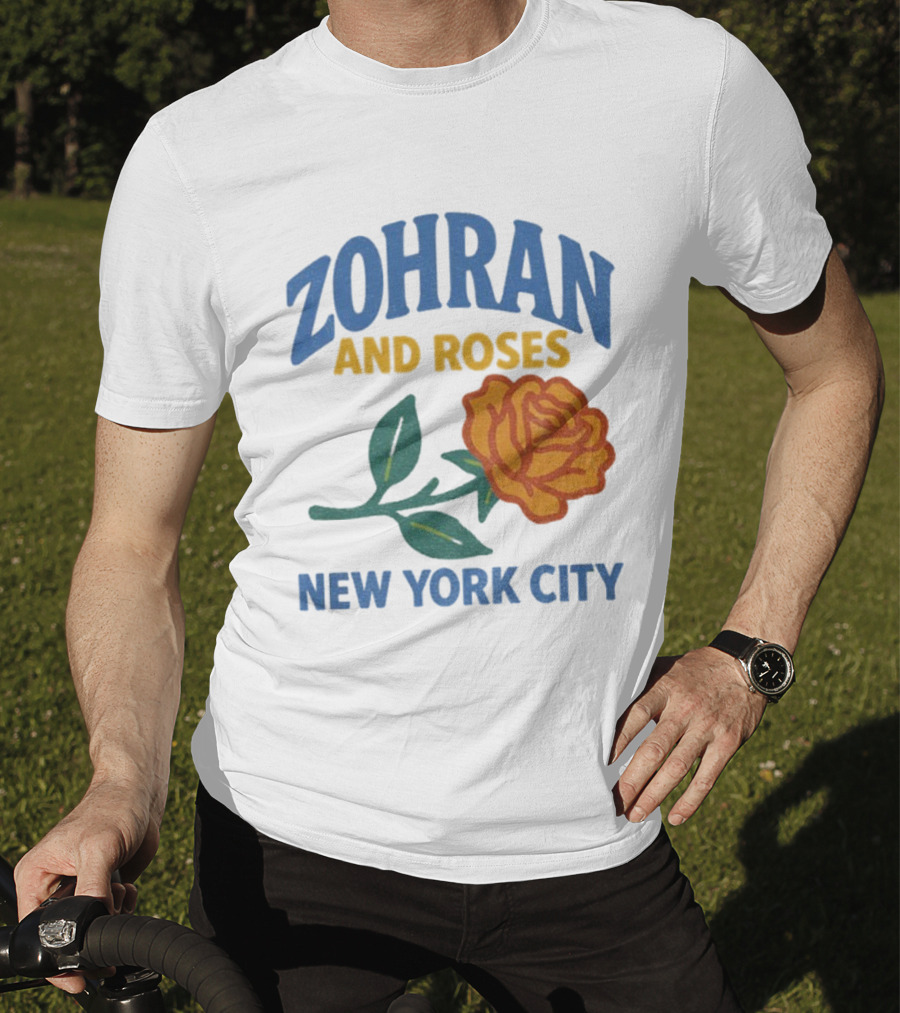 Zohran And Roses New York City Roti And Roses Mayor Mamdani T-Shirt