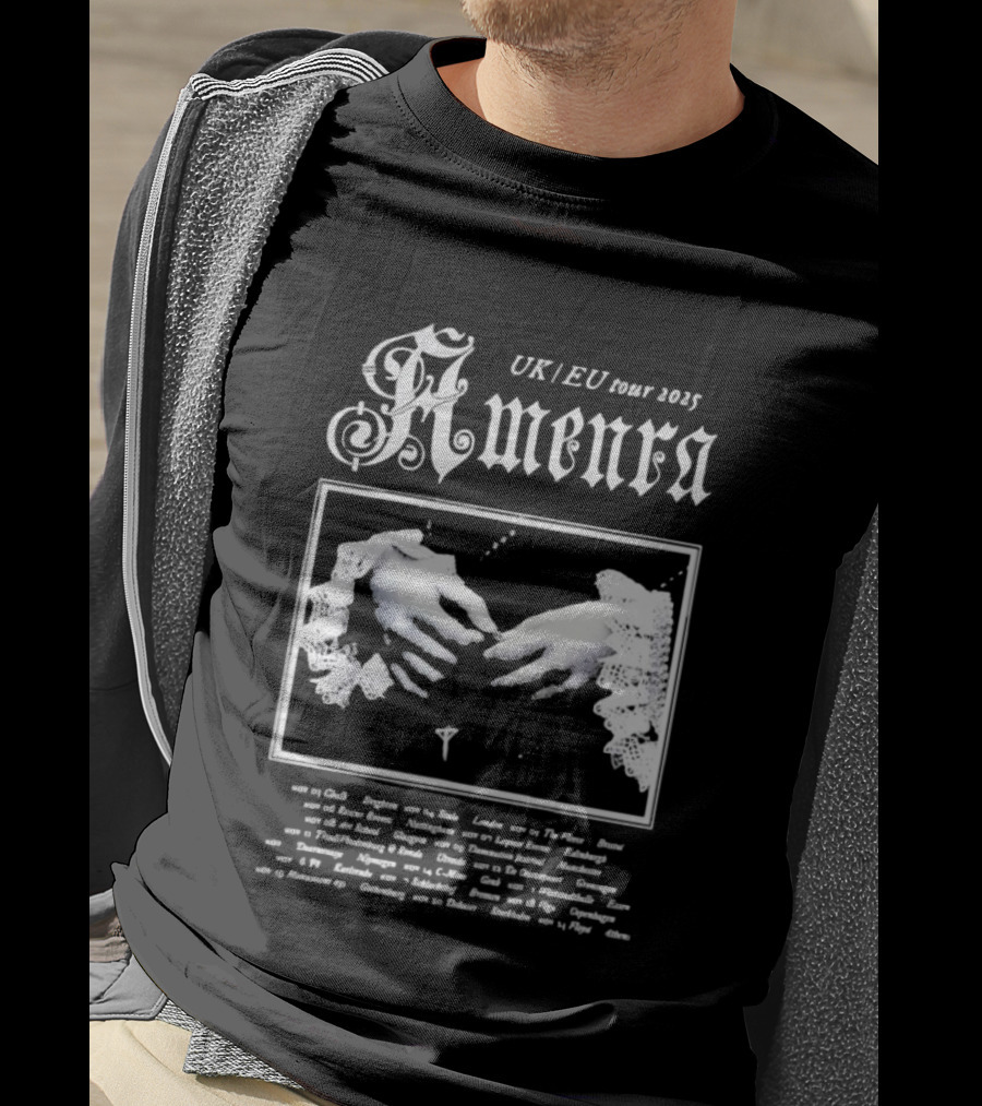 Amenra 2025 UK EU Tour Gothic Hands And Lace T-Shirt
