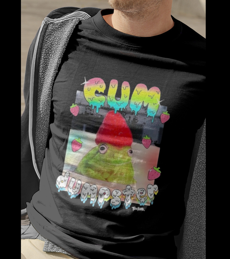 Cum Dumpster Frog Strawberry Hat Kawaii Aesthetic T-Shirt