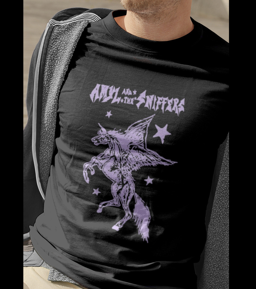 Amyl And The Sniffers Old Town Road Starry Pegasus T-Shirt
