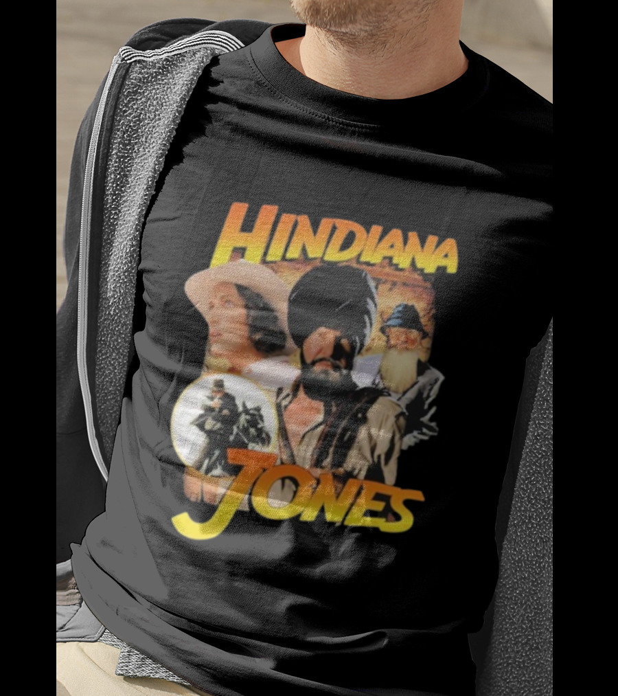 Hindiana Jones Adventure Turban Fedora Characters Indiana Jones Movie Theme T-Shirt