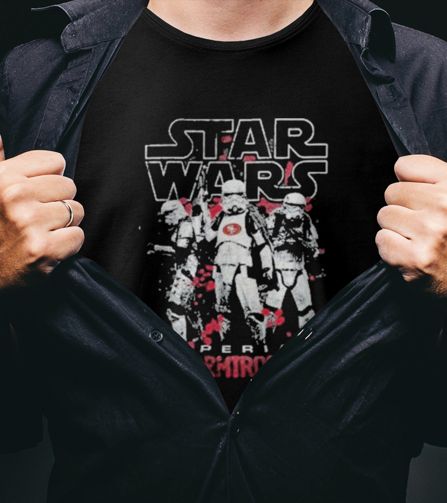 Star Wars San Francisco 49ers Imperial Stormtrooper NFL 2025 T-Shirt
