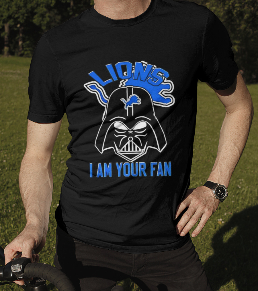 Detroit Lions Darth Vader I Am Your Fan Star Wars Collaboration T-Shirt