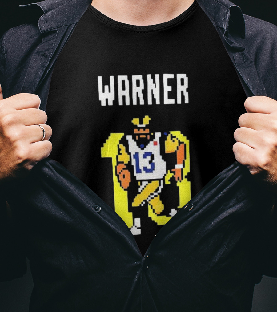 Kurt Warner Los Angeles Rams Retro 8-Bit 13 NFL T-Shirt