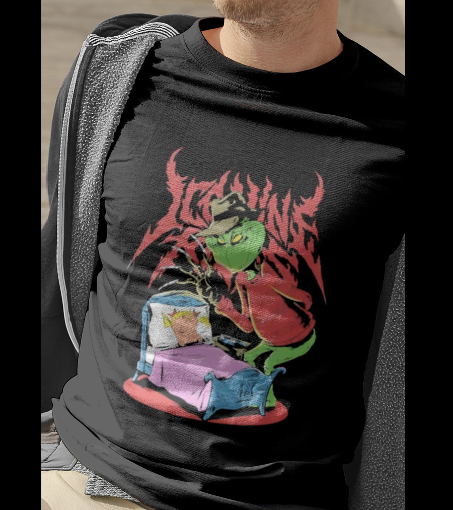 Ice Nine Kills Horror Christmas Crossover With The Grinch And Freddy Krueger T-Shirt