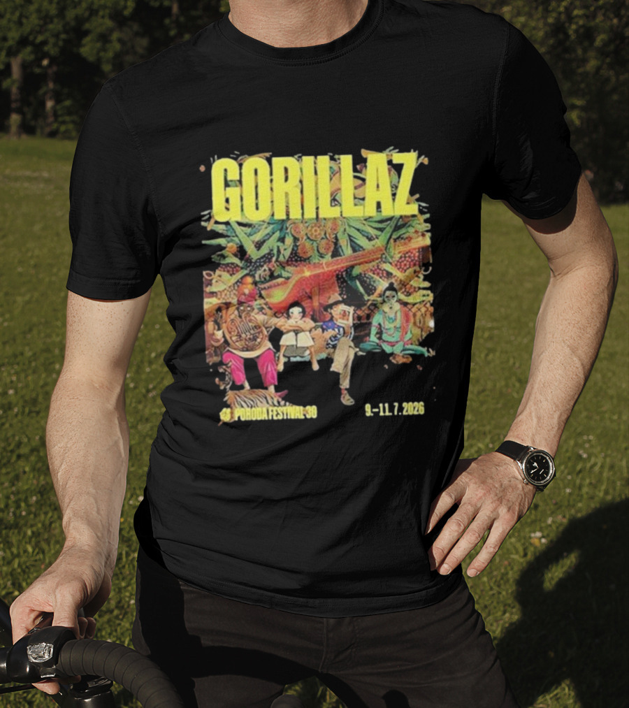 Gorillaz Pohoda Festival July 9-11 2026 Vibrant Music Artistry T-Shirt