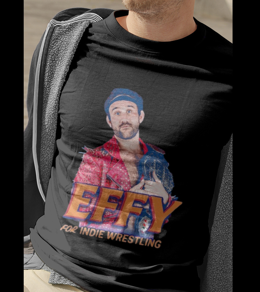 Effy Indie Wrestling Champion Red Jacket Photo T-Shirt