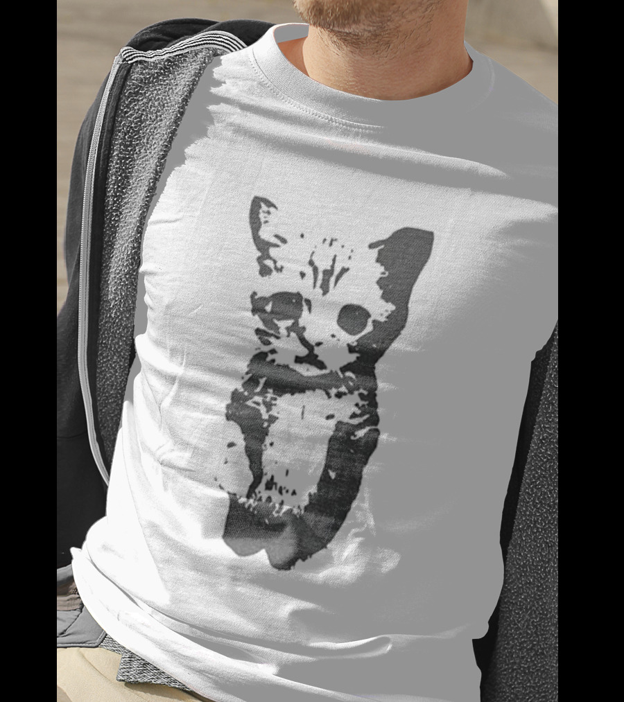 Cute Cat Funny Whimsical Feline Charm T-Shirt
