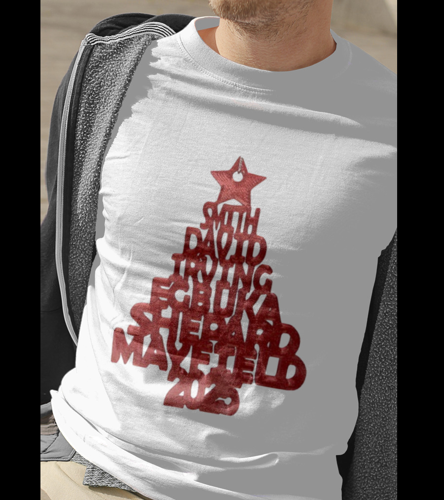 2025 Smith David Irving Egbuka Shepard Mayfield Christmas Tree T-Shirt