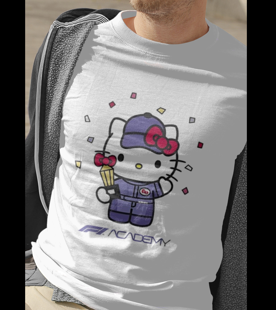 Hello Kitty F1 Academy 2025 Racing Collaboration T-Shirt