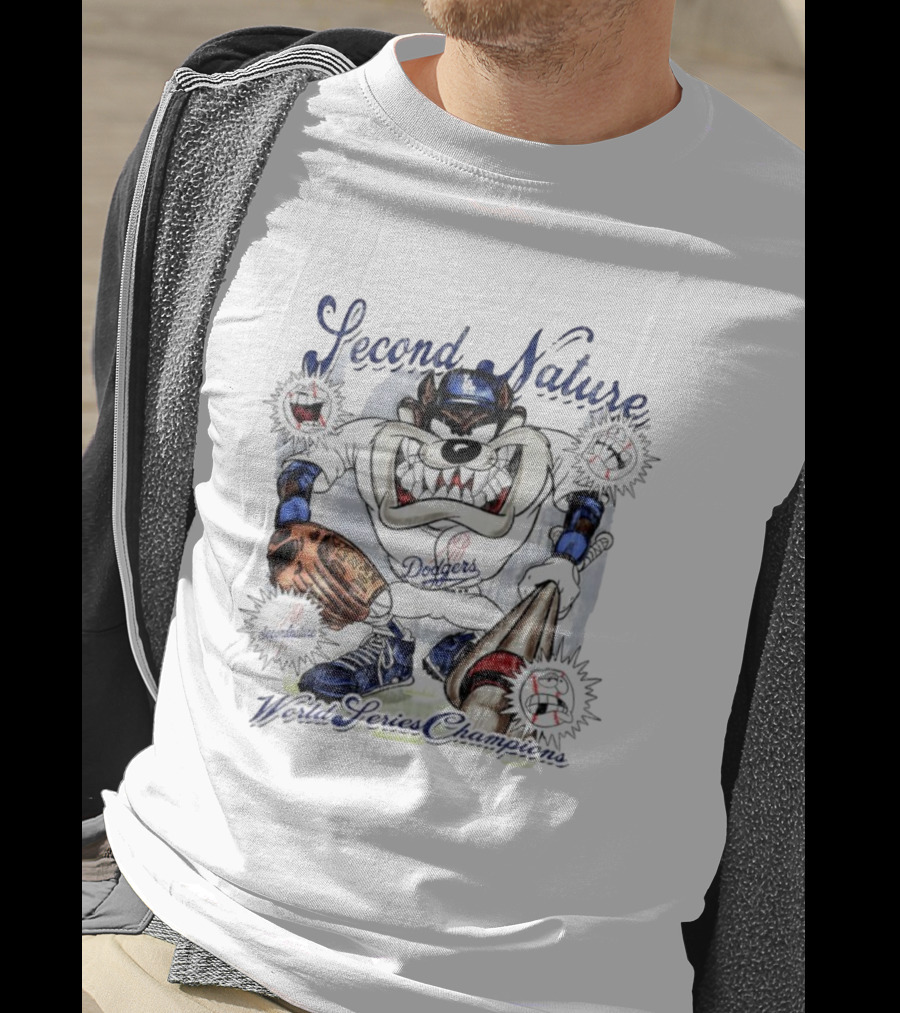 Second Nature Dodgers Taz World Series Champions T-Shirt