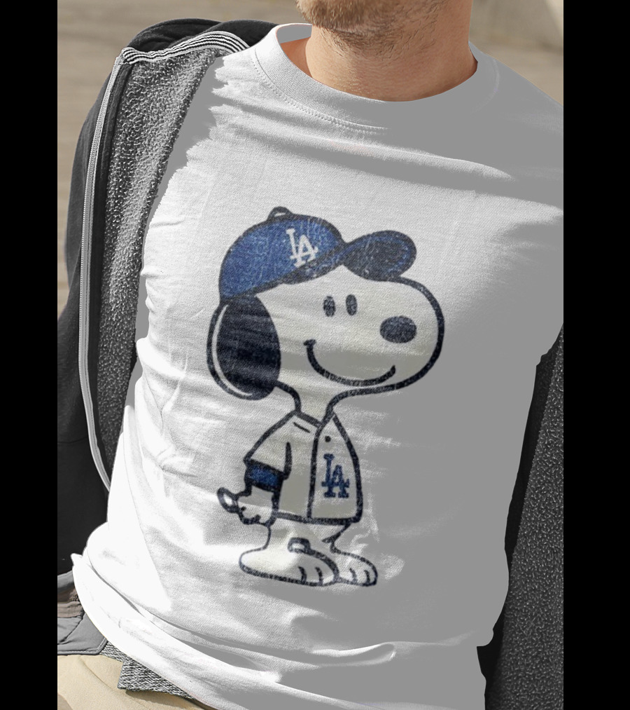 Snoopy Los Angeles Dodgers MLB Baseball Player World Series 2025 T-Shirt